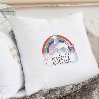 Personalised Unicorn Cream Cushion Cover Extra Image 1 Preview